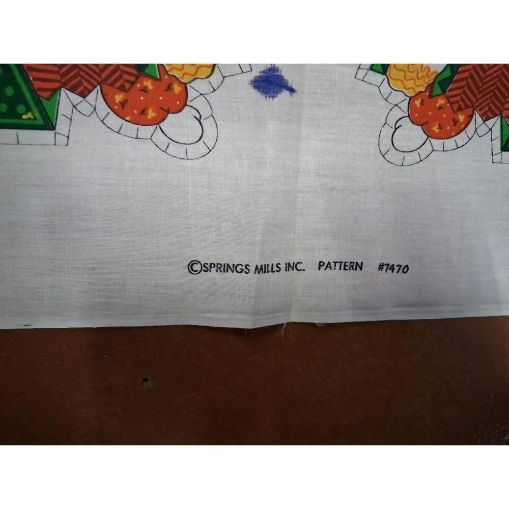 Vintage Springs Mills Christmas Fabric Panels Pattern #7470 For Stuffed Dolls &